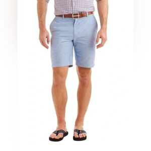 Vineyard Vines 9” Breaker Shorts Chambray Ocean Breeze Beach Men’s Size 36 - NWT